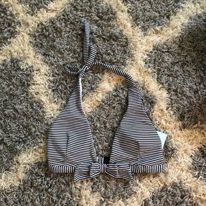 Cupshe black and white bikini top